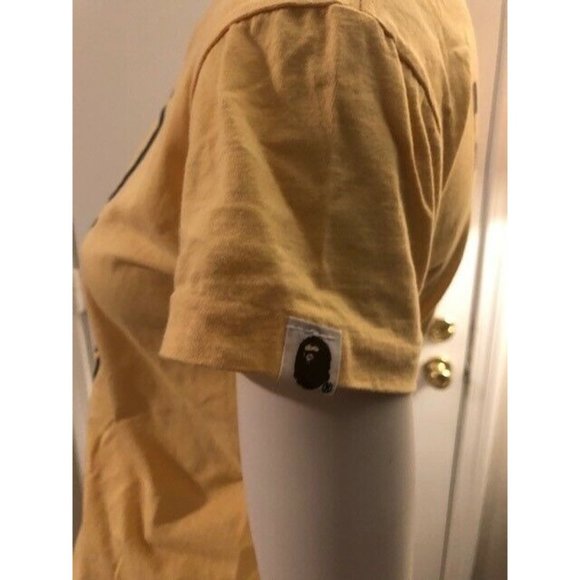 PREOWNED UNISEX BAPE A BATHING APE A.SNKA BABY MILO YELLOW T SHIRT SIZE XSMALL - Picture 5 of 5